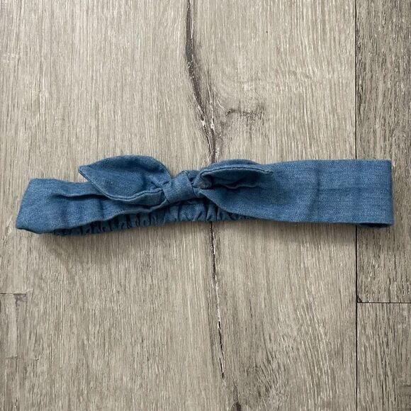 Unbranded Baby Girl’s 4-Piece Floral, Denim, Pink, Green Bow Headbands NB-12M - Picture 5 of 14